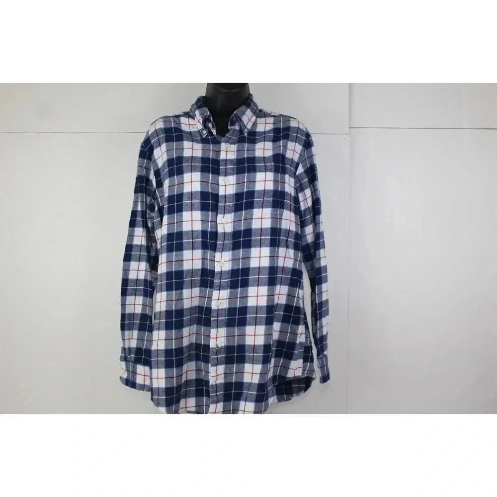 ladies JOHN ASHFORD plaid shirt size M